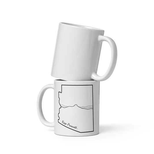 KEEP PRESCOTT™ White glossy mug